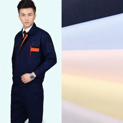 TC Polyester Cotton 65/35 Fabric 133*72 45*45 Plain Fabric Cloth for Shirt