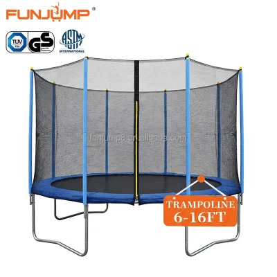 OEM 6-16FT Outdoor Garden Trampoline Set with Net Ladder Spring Pad GS ASTM Certified