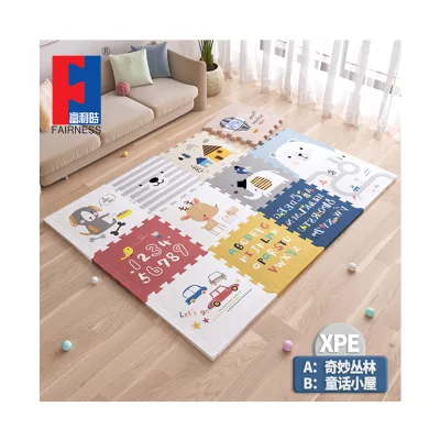 Fairness Factory Wholesale XPE Tatami Mat Non-Toxic Puzzle Mats Large Baby Crawling Kneel Play Mat for Home Use Activity