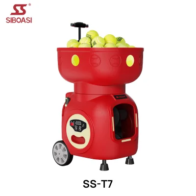 Sharewell T7 Tennis Training Machine Under $1300 with Wheels for Indoor Outdoor Practice