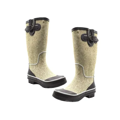 Rain Boots High Quality Fashion Waterproof British Style Knee High EVA Rubber Women Rain Boots