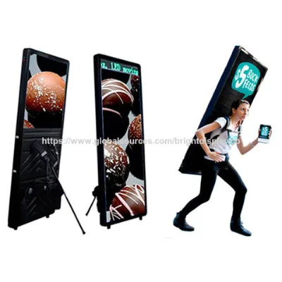 High Quality LED Backpack Light Box With Battery Portable Walking Billboard