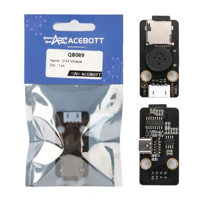 ACEBOTT OEM MP3 Voice Broadcast Module 5V 128MB SD Card LTE Sound Sensor Voice Announcements for DIY Compatible ESP32/Arduino
