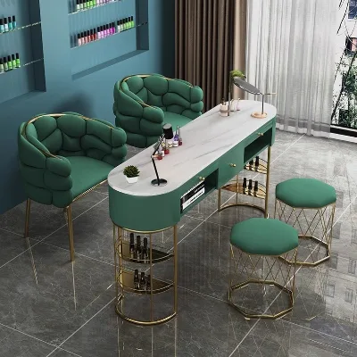 Hot Sale Modern Luxury Manicure Table for Nail Salons Beauty Shop Furniture for Professional Nails Manicuring