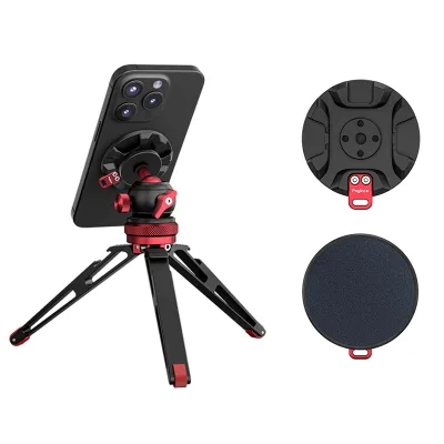 Universal Tripod Phone Mount Magnetic Adapter Mobile Cell Phone Holder Clamp for Tripod With 1/4'' Screw