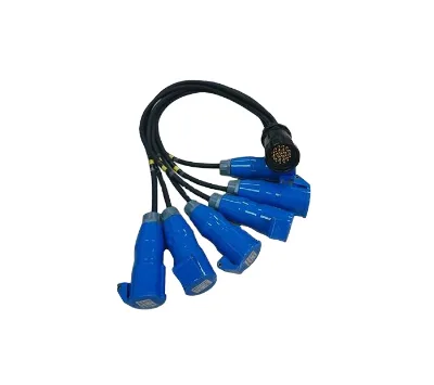 SX 16A Adaptor Fan-Out Power Extension Cable with 20P Plugs Socapex Connector Type