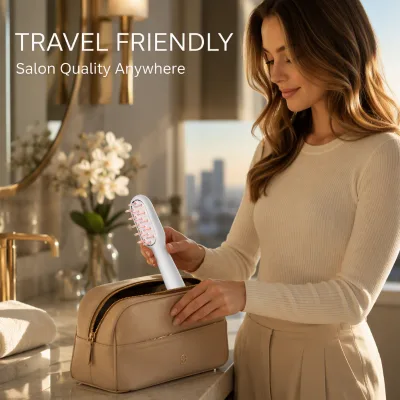 Travel Portable Laser Comb for Hair Growth and Hair Loss Treatment Daily Scalp Care Wholesale OEM ODM