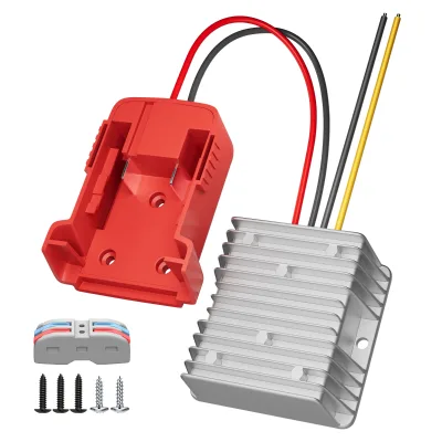18V to 12V Buck Converter Battery Adapter Connector Socket DC Voltage Regulator