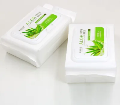 Non woven fabric Disposable Spunlace Face Makeup Remover Cleaning Wet Wipe