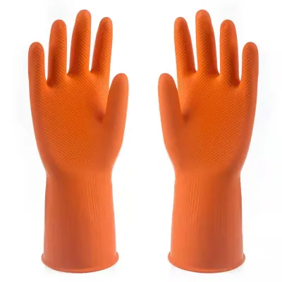 Household Glove Wash Long Sleeve KitchenLatex Gloves  Dish Washing Hand Gloves