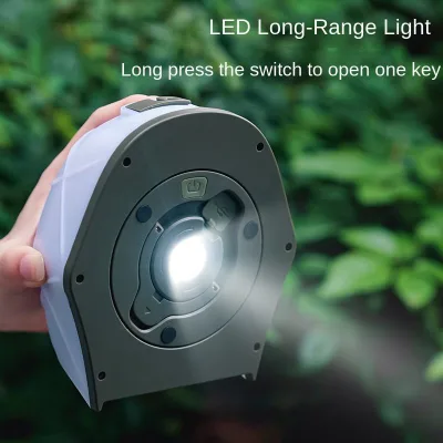 Jukaiwtec CR Long Battery Life Outdoor LED Camping Light String Tent Hanging Lighting Tape Measure Light Strip