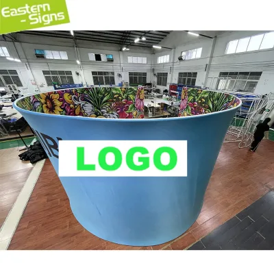 Video 360 Photo Booth Enclosure Backdrop Stand Photobooth Background Green Screen Back Drops for 360 Photo Shoot Events
