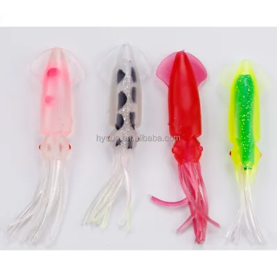 Fishing Glow Soft Plastic Squid Skirts Big Game Lures Luminous Squid Skirt Baits Factory