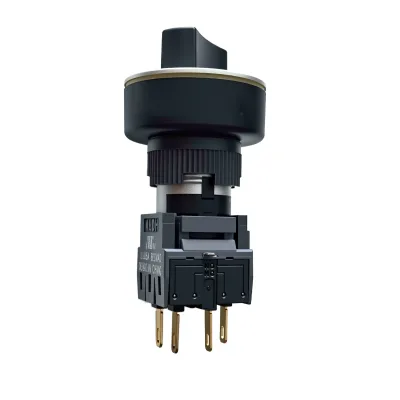 B16-411 16 Aperture Two-Position Self-Locking Selector Switch 4-Pin Mushroom Head Made in China