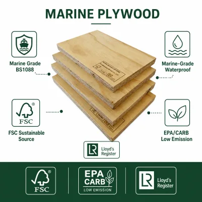 OEM Eucalyptus Core Marine Grade Plywood 18mm 4x8 Sheet WBP Glue Waterproof Boat Ship Building Board Wholesale