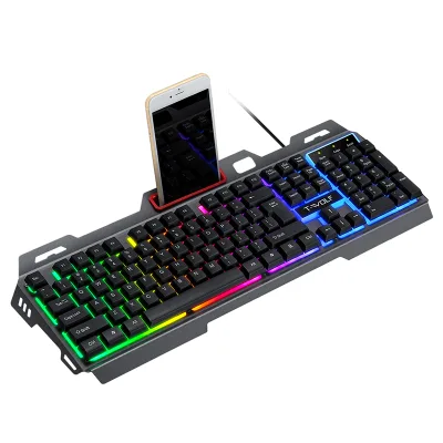 Hot Sale Teclado Mouse USB Wired Waterproof Mechanical Hand Gaming Mouse RGB Rainbow Backlight Gaming Keyboard Mouse Combos