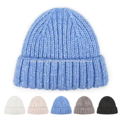 ODM Caps and Hat High quality Winter Hat Basic Beanie Hat Winter Warm Knitted Hat Adult Knitted Hats