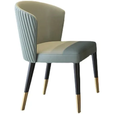 Wholesale Heavy Duty Modern Velvet PU Leather Dining Chair Cooling for Commercial Restaurants Home Office Apartment Villa Use