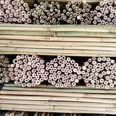 12~13mm Round Burned Bamboo Rods Straight and Smooth Bamboo Sticks Wholesale