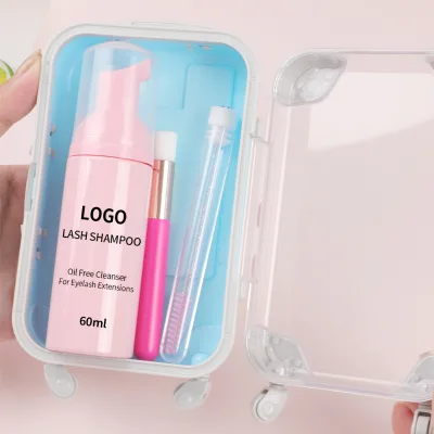 Customized Lashes Shampoo Kit 60ml Whipped Eyelash Extension Foam Shampoo Cleanser