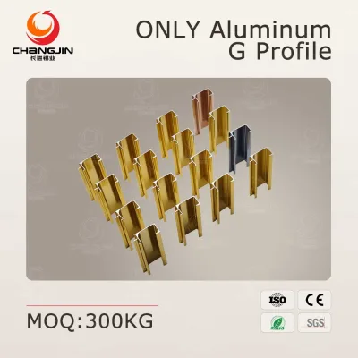 G Shape Cabinet Handle OEM Custom Length champagne Anodized G Handle Pull Profile for Modern Kitchen Drawer
