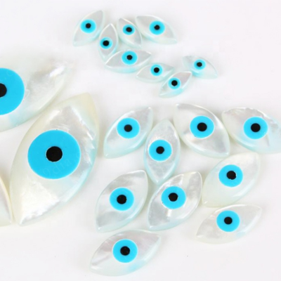 Wholesale Factory Price for Jewelry Making Mother of Pearl Shell Eye Charm Mineral Gemstones