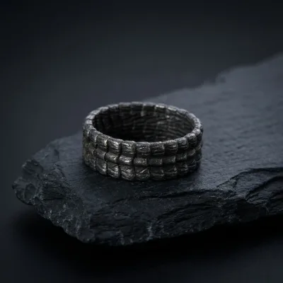 Wholesale Electroplated Stainless Steel Mens Rings Vintage Dragon-scale Finger Rings Model for Men