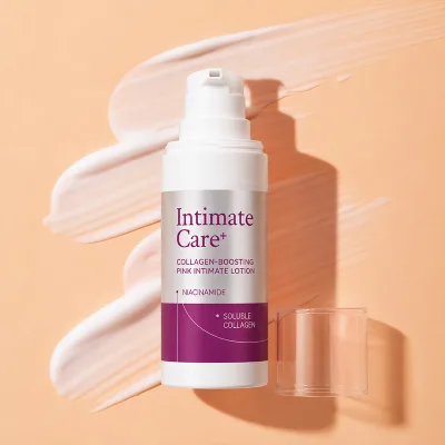 Brightening Pink Intimate Lotion for Dull Skin Tone Improvement Private Label Niacinamide and Ceramide Feminine Care Moisturizer