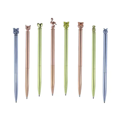 Creative Metal Ballpoint Pen Hotel Cute Gift Advertisement Metal Pen for Girls Birthday Gifts
