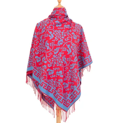 140*140cm Warm Thickened Scarf Shawl Classic Large square Scarf for Women Muslim Shawl