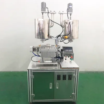 Semi Automatic Pneumatic Lip Balm Filling Machine Stainless Steel Cream Silicone Mold Lipstick Hot Sell Semiautomaic Heating