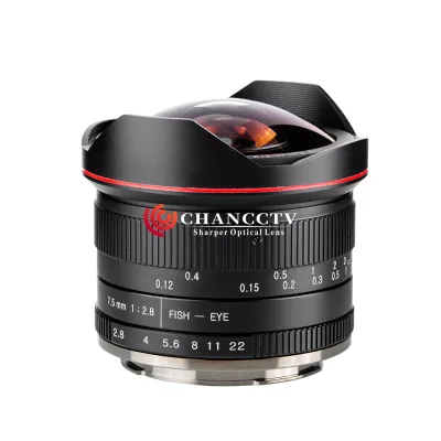 Wholesale Price 7.5mm F2.8 Fisheye Lens with APS-C Format NEX E Mount Mirrorless Camera Lenses