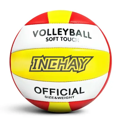 OEM Manufacturing Red Volleyball High Quality Sandy Beach Soft Touch Volleyball