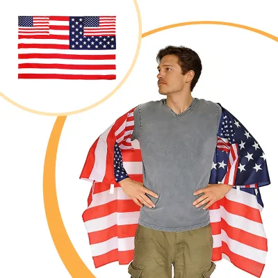 Hot Selling Custom Logo 3*5Ft 100% Polyester Durable Eco-Friendly American Body Flags Festival Outdoor Wear Flag for Activities