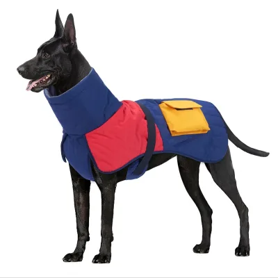 East to Wear and Travel Conveniently High Collar Design Adjustment Buckle Waterproof Dog Pet Coat Jacket