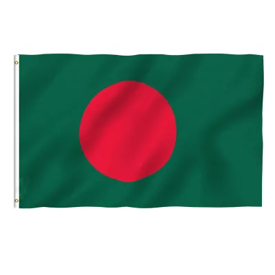 Custom Printing 3x5 Feet Bangladesh Flag - Vivid Color and Fade Proof Bangladeshi Flags Polyester Bangladeshi Flag