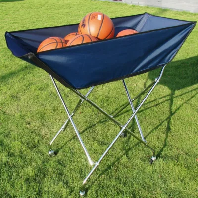 Portable Steel Hammock Style Ball Cart for Football Basketball Volleyball for Playground and Stadium Use OEM Bc-ham