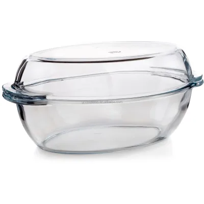 Oval Glass Baking Dish with Top Lid