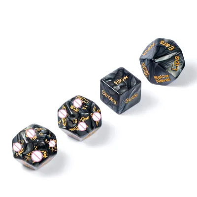 Wholesale Acrylic Dice Set - 4-Piece Colorful Polyhedral Gaming Dice for D&D