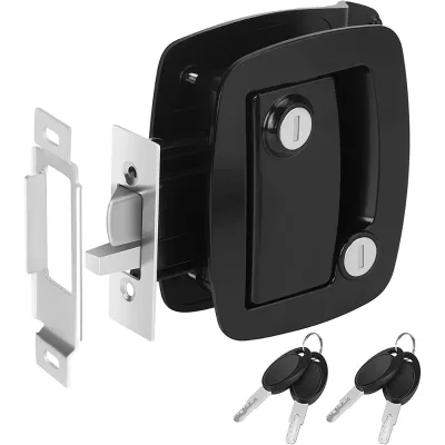 Sturdy RV Door Lock Universal Trailer Entry Lock Double Side Opening Door Handle for Caravan Motorhome
