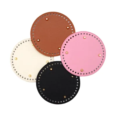 PU Leather Handbag Nail Bottom Shaper Pad Knitting Crochet Bags Cushion Base Handbag DIY Shoulder Bags Accessories
