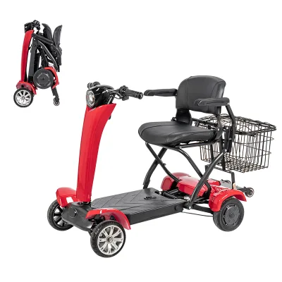 Latest Update Lightweight Travelling Mobility Scooter Long Endurance Elderly Shopping Cart 4 Wheels Scooter