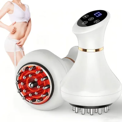 Wireless Rechargeable Microcurrent Vibration Body Massager Electric Gua Sha Device Meridian Massage Brush