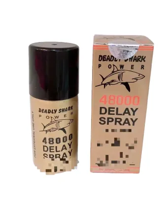 Wholesale Shark Power 48000/25000/14000 Ejaculation Male Penis Delay Spray 45ml Male Sex
