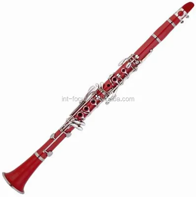 Focus Brand Red Colored Music Instrument Clarinet