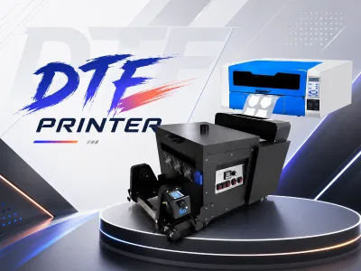 AYF NEW 30cm 2pcs I1600 Mini DTF T-shirt Printer Machine Designed for Small Businesses Equipped with Powder Shaker and DTF Ink