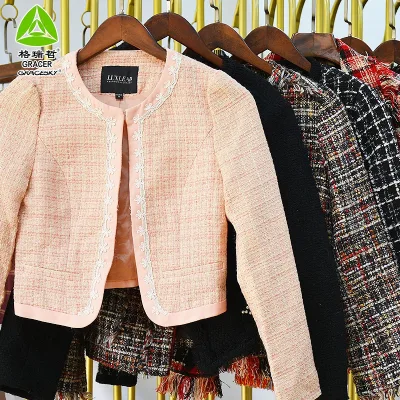 First Grade Thrift Clothes Branded Coat for Woman Beautiful Ladies Used Clothes