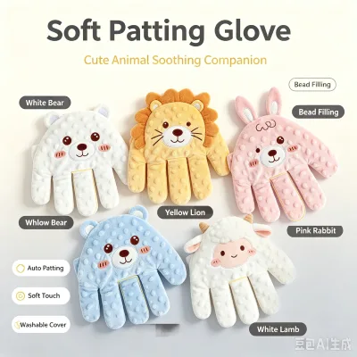 Customized in Stock Baby Soothing Sleep Aid with Patting Palms & Buttocks Polyester Fiber & Cotton Blend Unisex