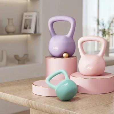 Wholesale Customized Color PVC Soft Kettle Bell Fitness Free Weight for Exercise and Strength Training