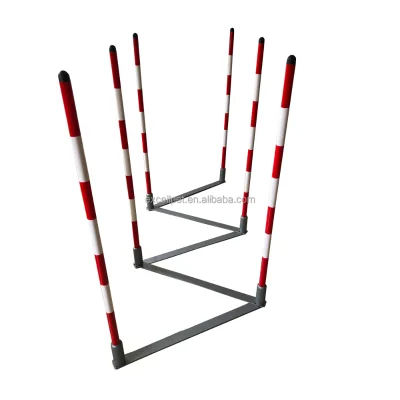 Adjustable 6pc Dog Practice Weave Poles